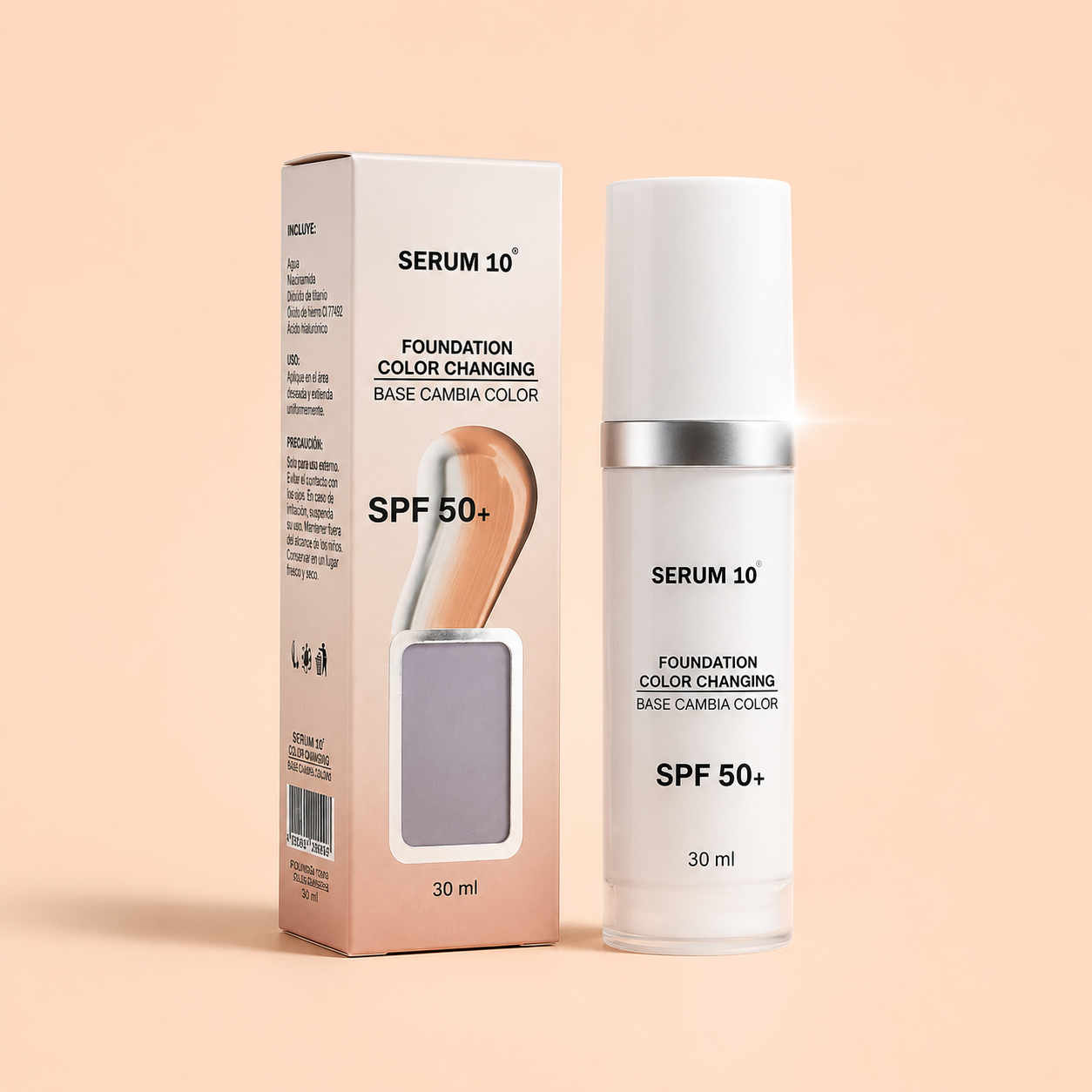 BASE MÁGICA SERUM 10 CON FPS 50+