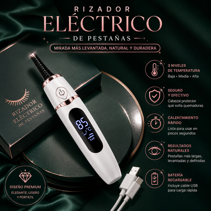 Rizador Eléctrico Digital de Pestañas ByVital.
